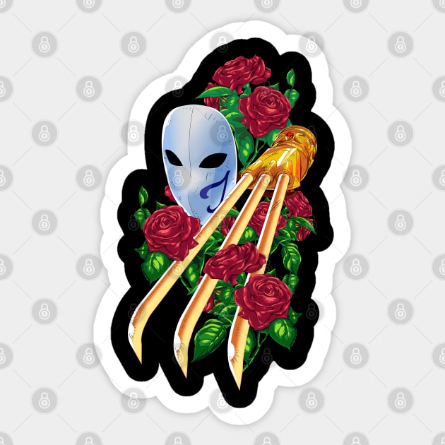 The Mask and Claw (Alternate) Sticker by manoystee